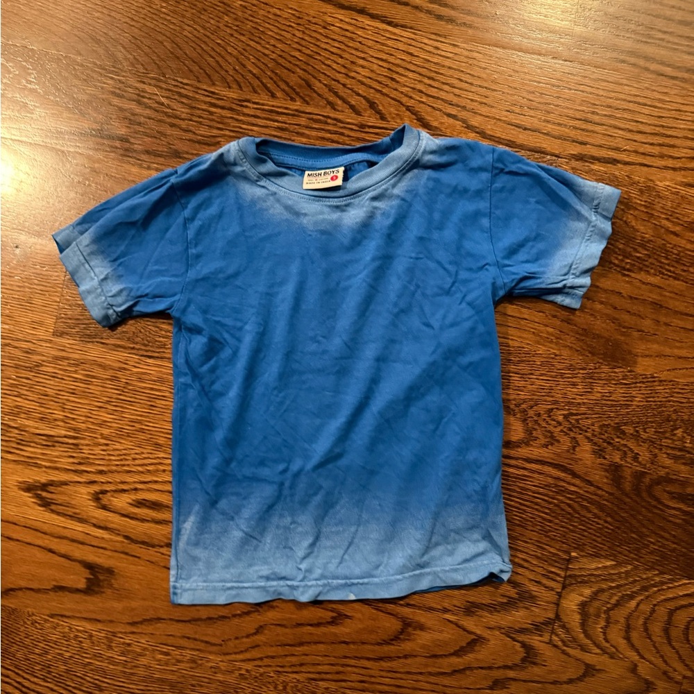 Mish boys blue ombré t-shirt size 3 in excellent condition